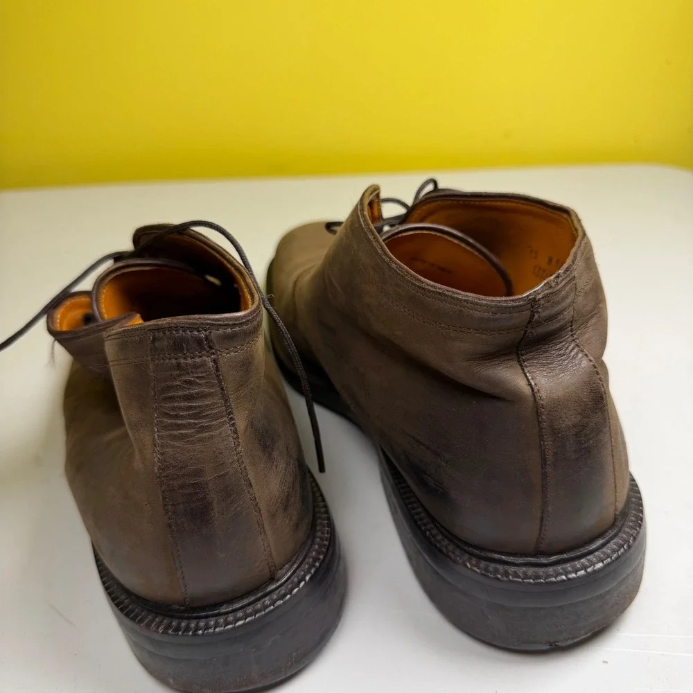 Cole Haan City Mens Brown Nubuck Leather Chukka Boots Square Toe Size 10 M C00‎